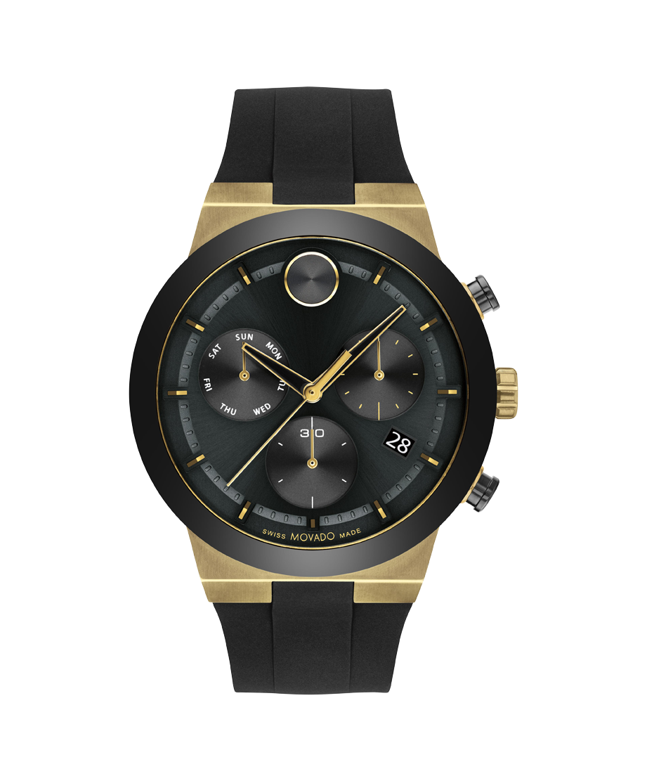 Movado BOLD Fusion Chronograph Quartz Black Dial Men's Watch 3600855