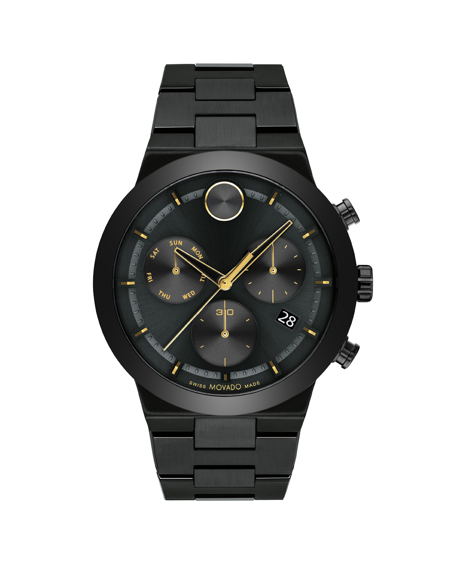 Movado BOLD Fusion Chronograph Quartz Black Dial Men's Watch 3600857