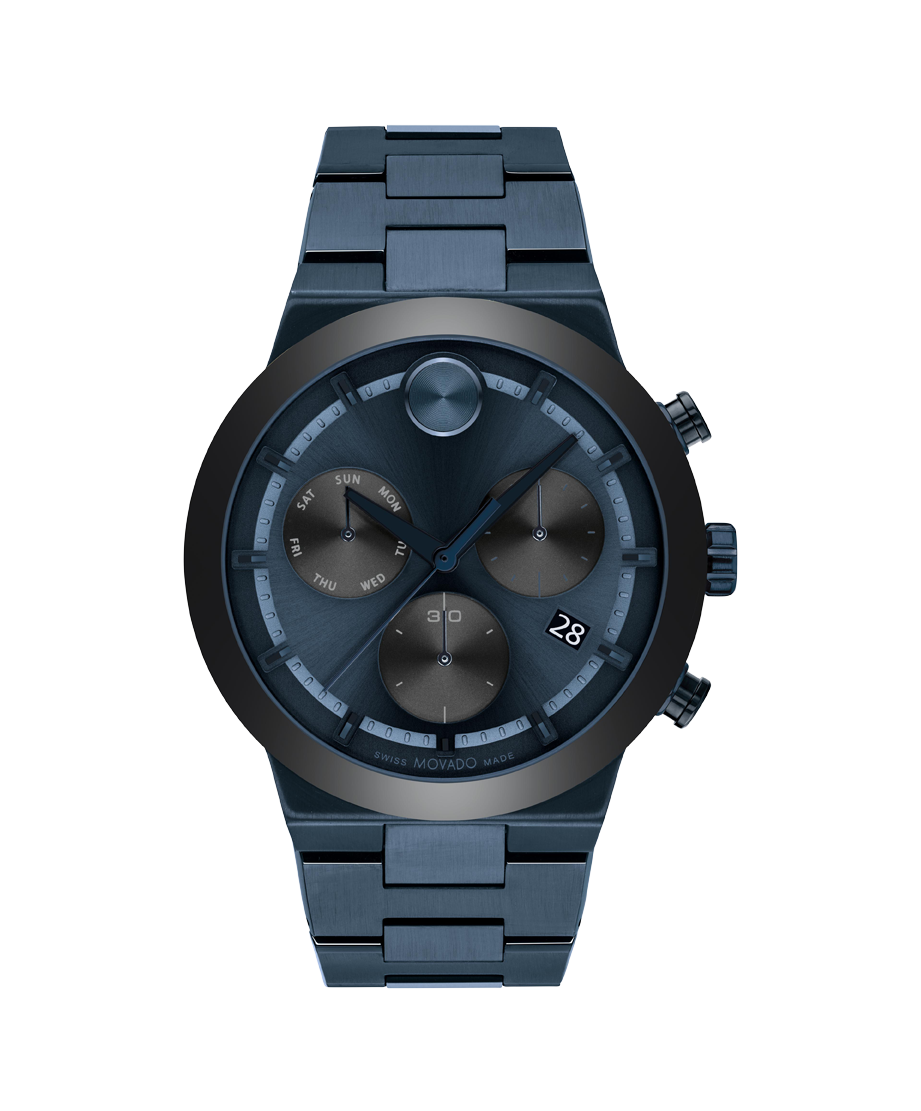 Movado BOLD Fusion Chronograph Quartz Blue Dial Men's Watch 3600859