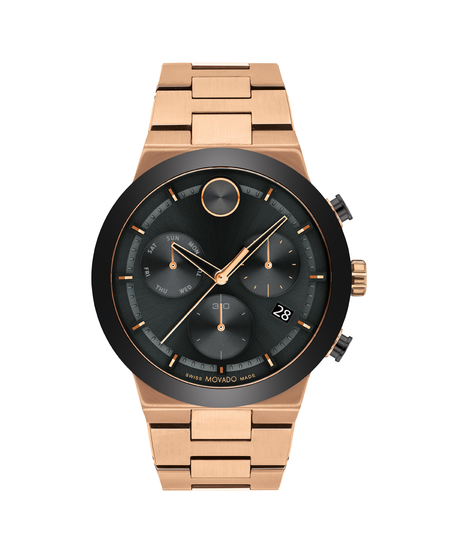 Movado BOLD Fusion Chronograph Quartz Black Dial Men's Watch 3600898