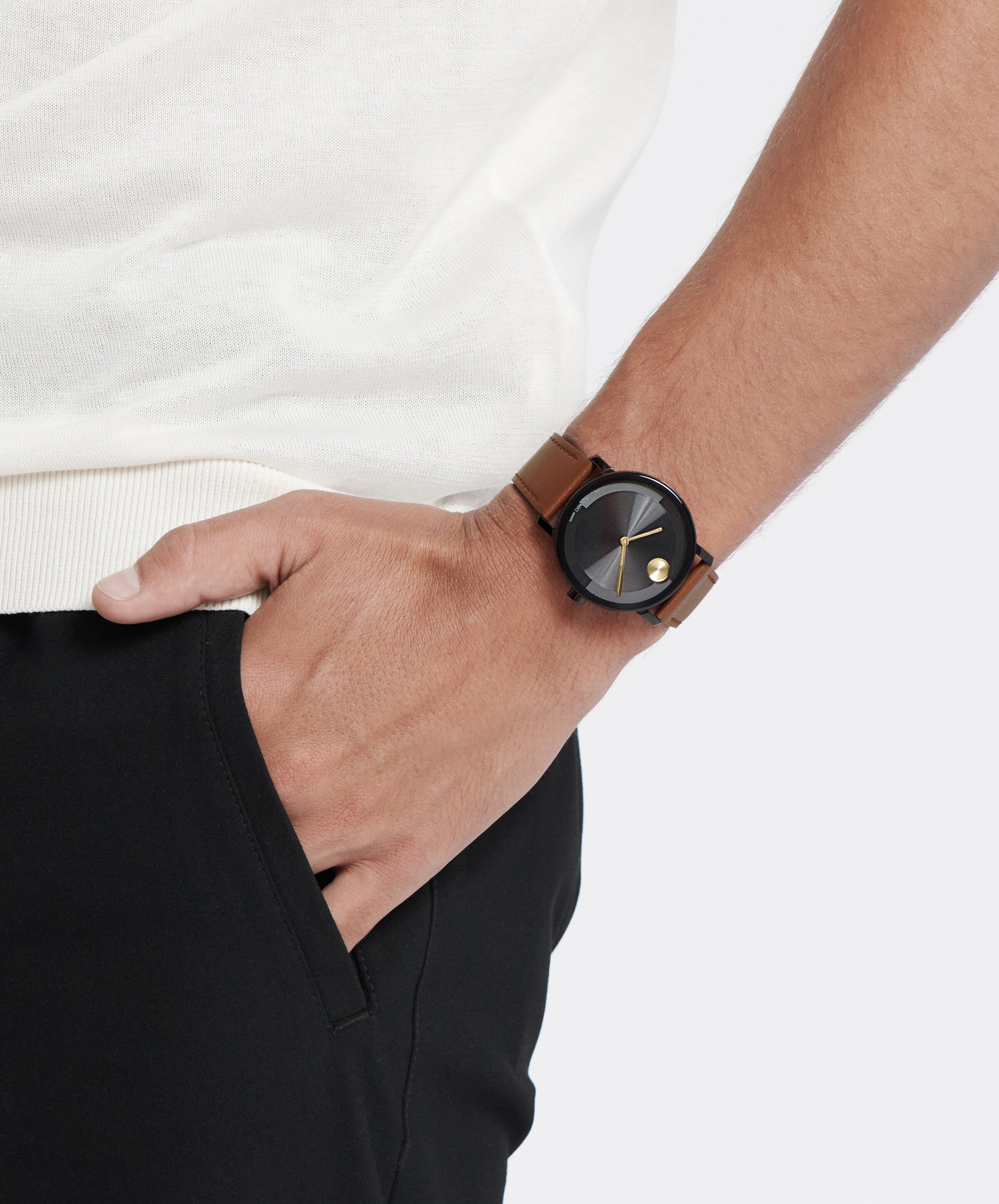 Movado BOLD Evolution 2.0 Quartz Black Dial Unisex Watch 3601083
