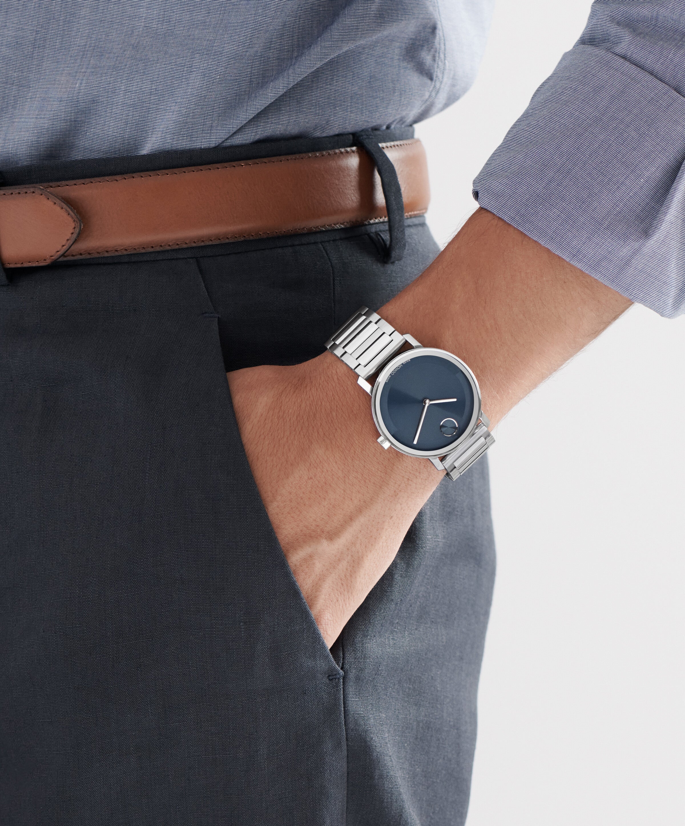 Movado BOLD Evolution 2.0 Quartz Blue Dial Unisex Watch 3601155