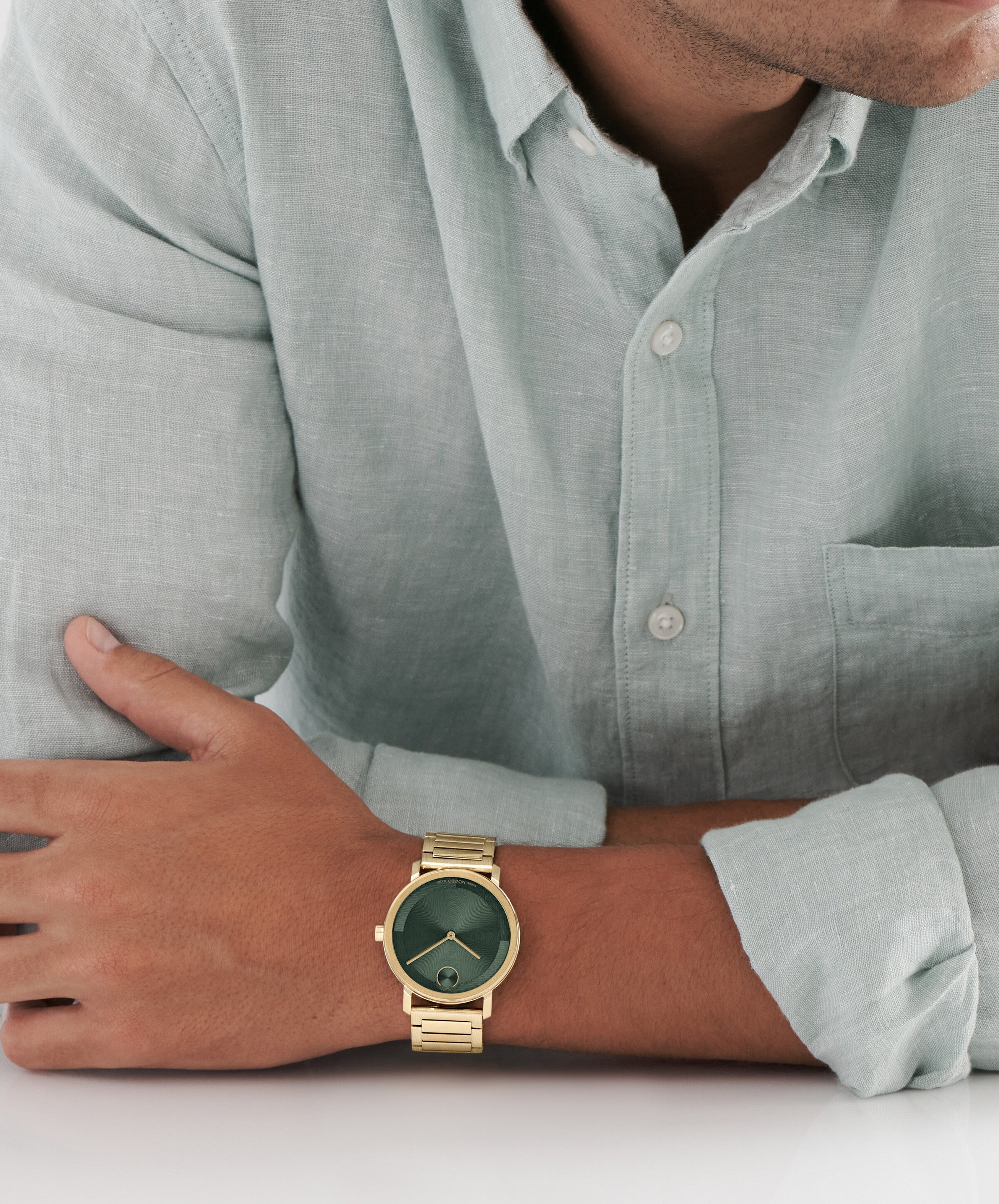 Movado BOLD Evolution 2.0 Quartz Green Dial Unisex Watch 3601156