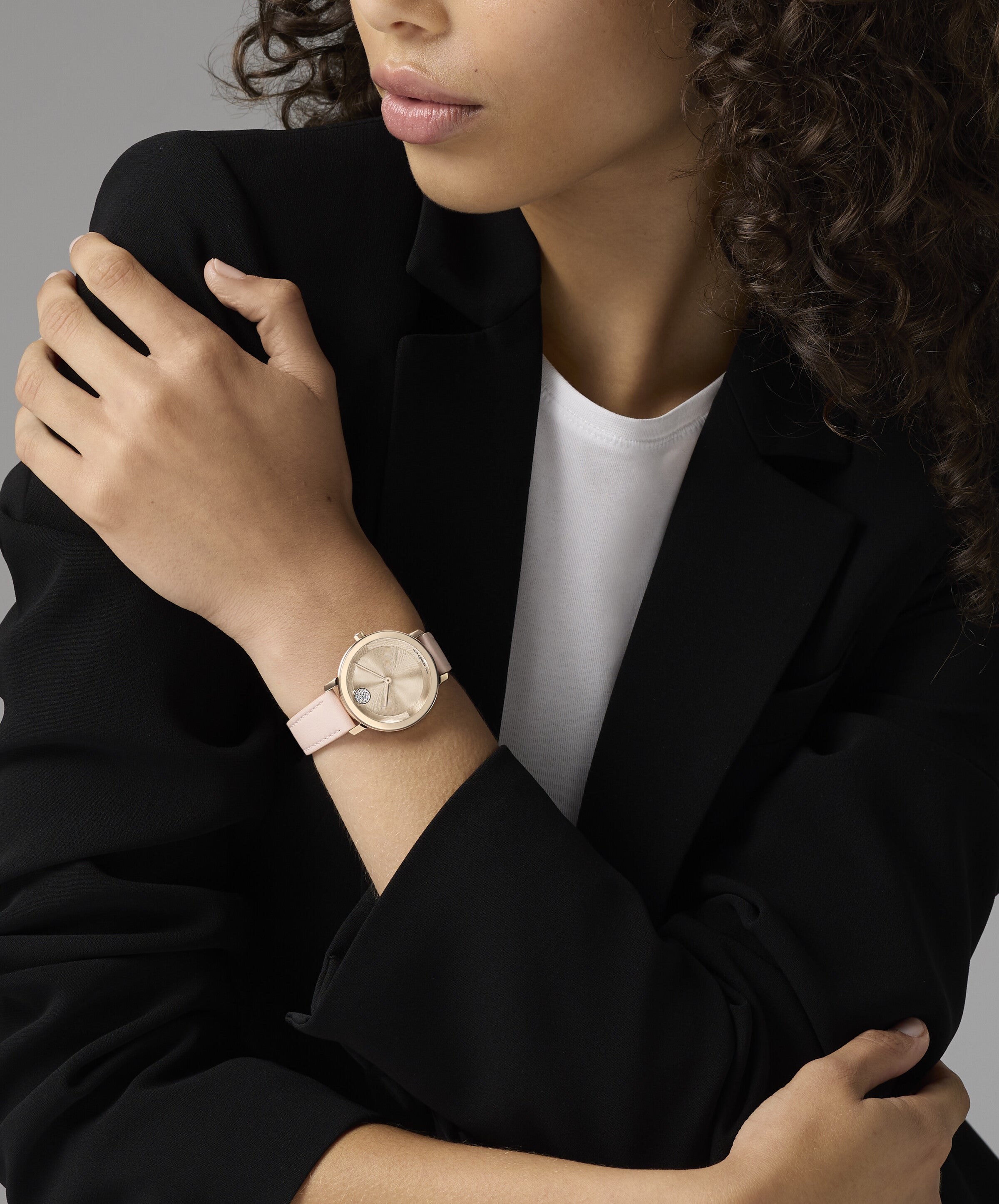 Movado BOLD Evolution 2.0 Quartz Rose Gold Dial Ladies' Watch 3601183