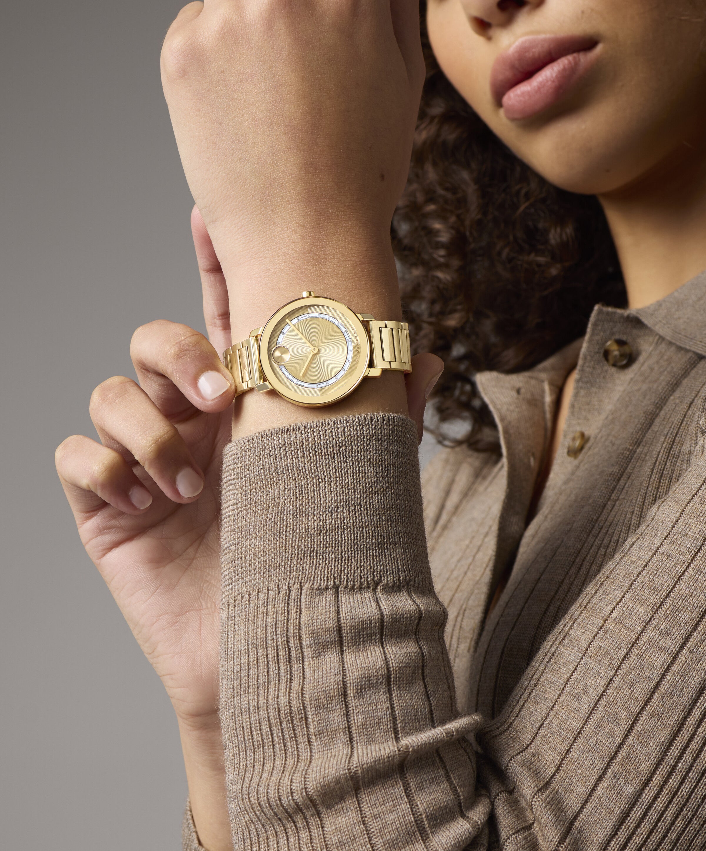 Movado BOLD Evolution 2.0 Quartz Gold Dial Ladies' Watch 3601218