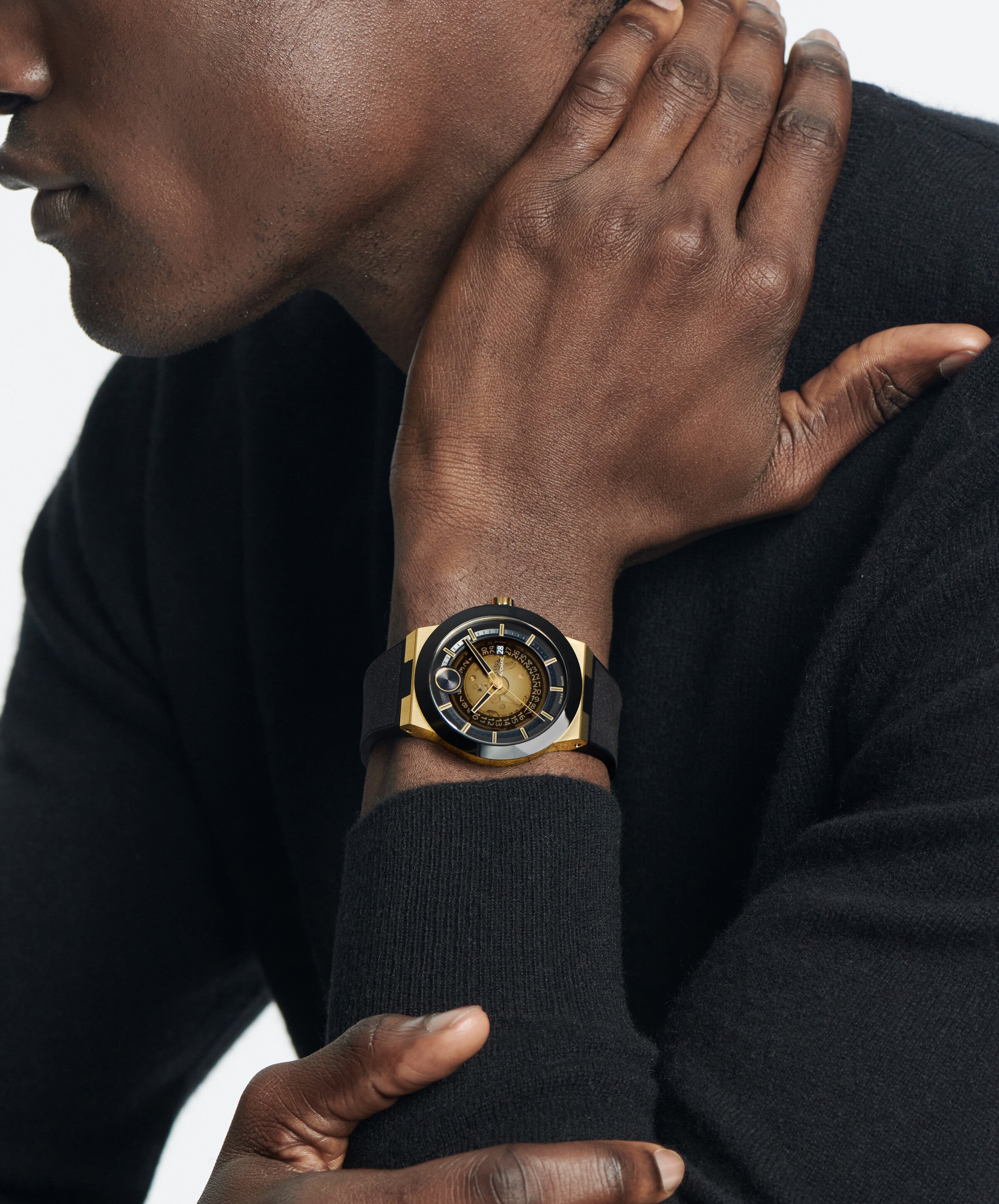 Movado BOLD Fusion Automatic Black Dial Men's Watch 3601247