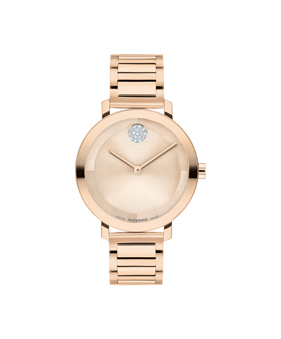 Movado BOLD Evolution 2.0 Quartz Rose Gold Dial Ladies' Watch 3601266