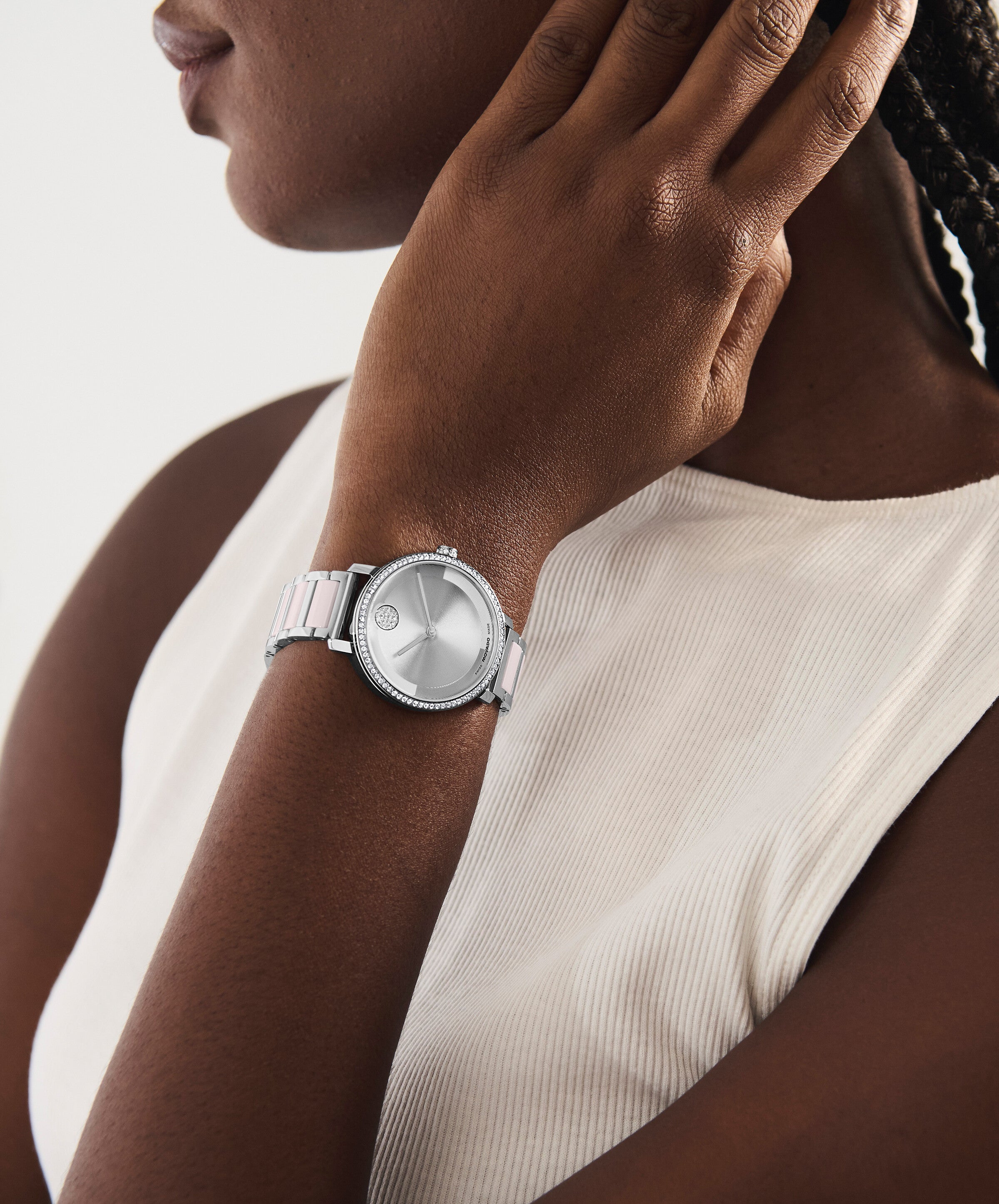 Movado BOLD Evolution 2.0 Quartz Silver Dial Ladies' Watch 3601300