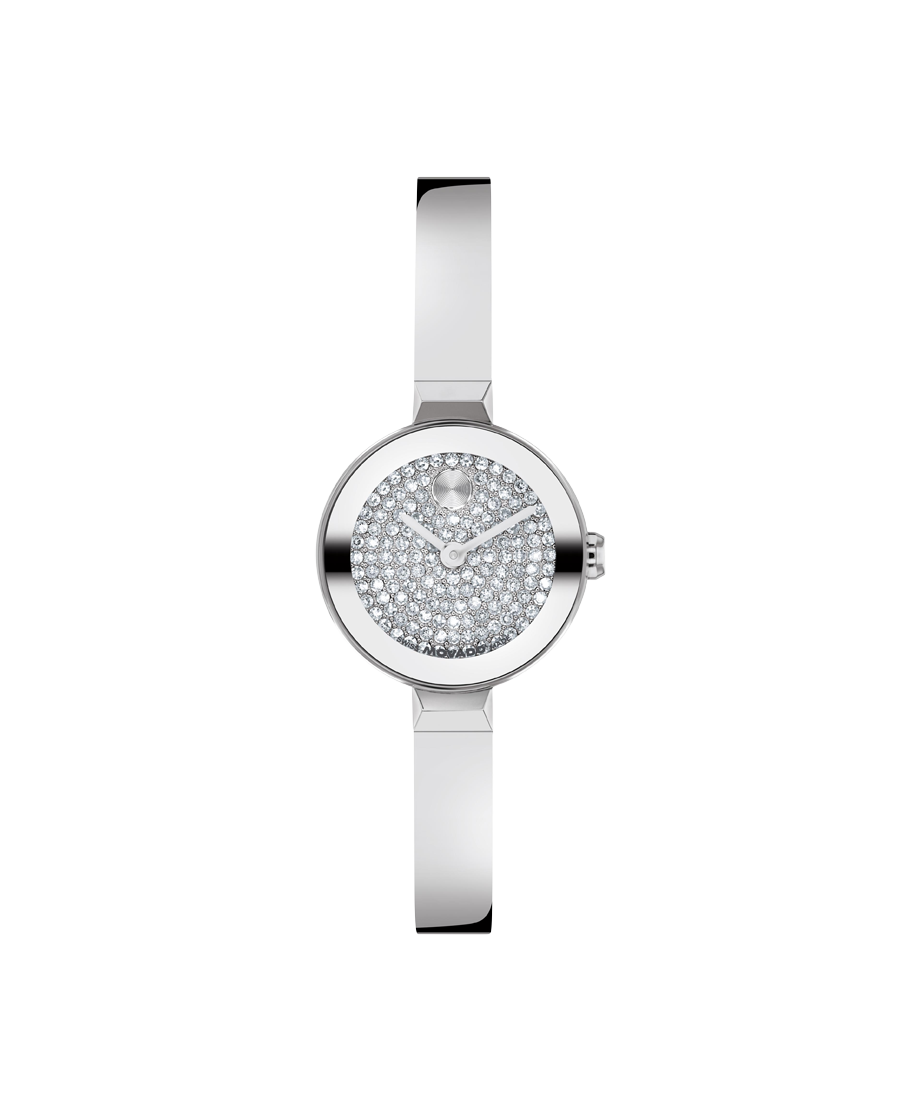 Movado BOLD Bangle Mini Quartz Silver Dial Ladies' Watch 3601402