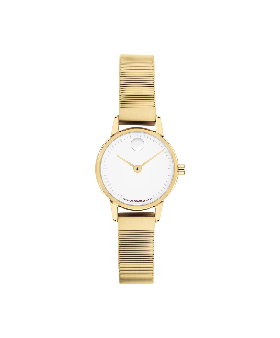 Movado Baby Face Quartz White Dial Unisex Watch 3640206