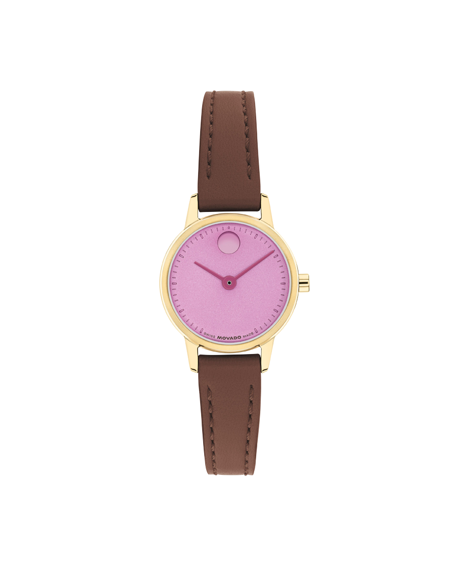 Movado Baby Face Quartz Lilac Chiffon Dial Ladies' Watch 3640211