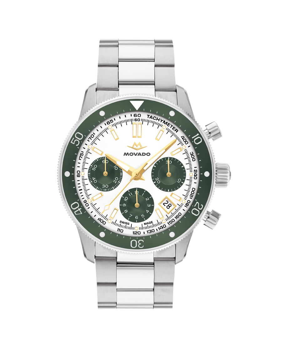 Movado Alta Super Sub Sea Chronograph Automatic White Dial Men's Watch 3650201
