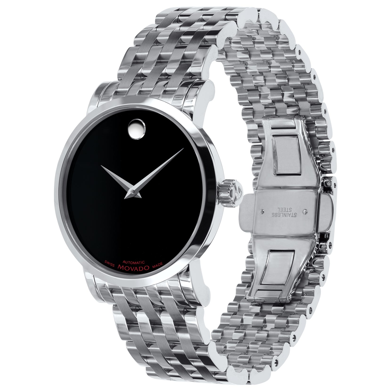 Movado Movado Red Label Automatic Black Dial Men's Watch 0606115