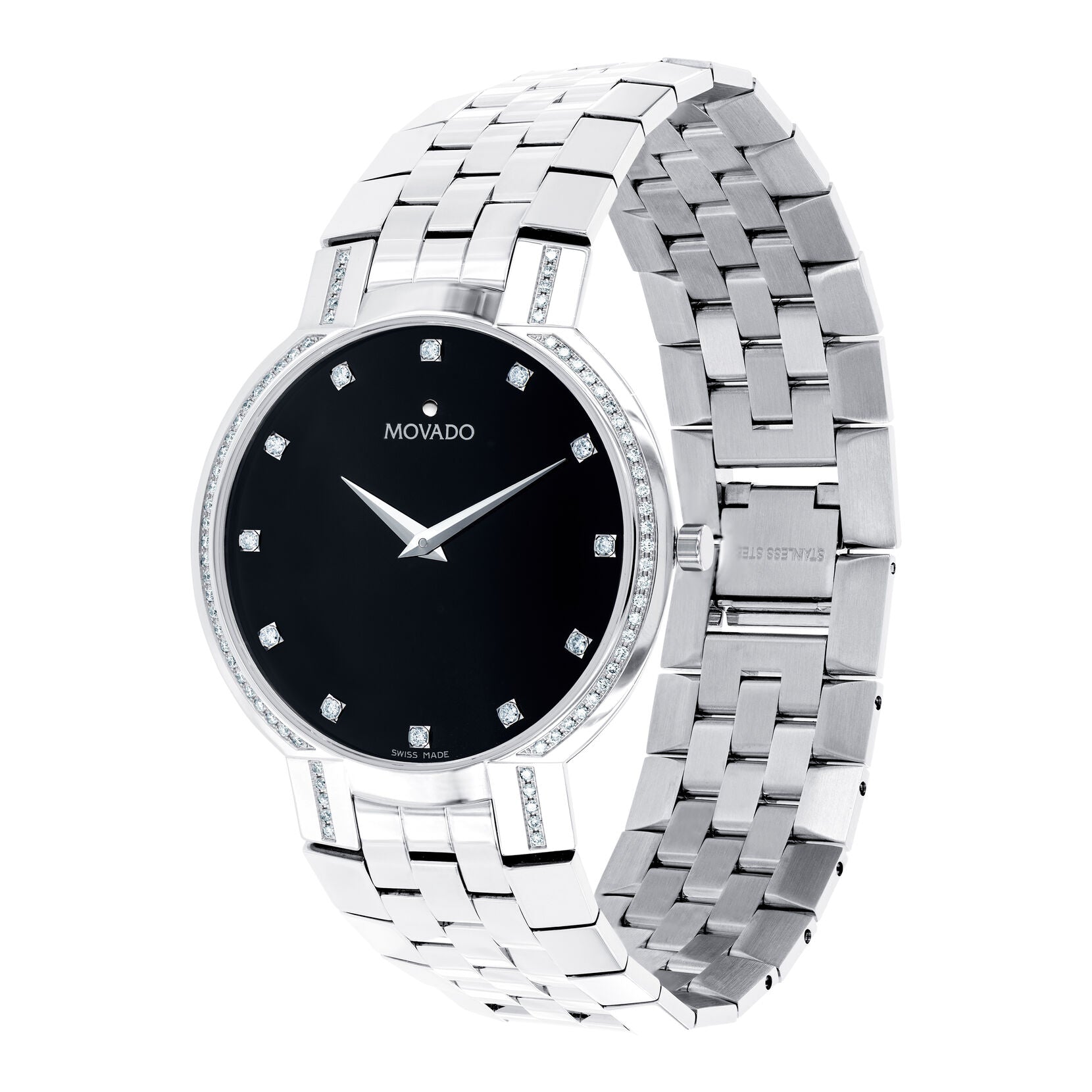 Movado Movado Faceto Quartz Black Dial Men's Watch 0606237