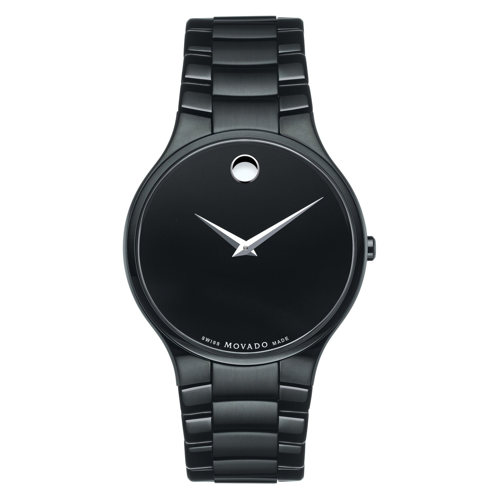 Movado Serio Quartz Black Dial Unisex Watch 0606594