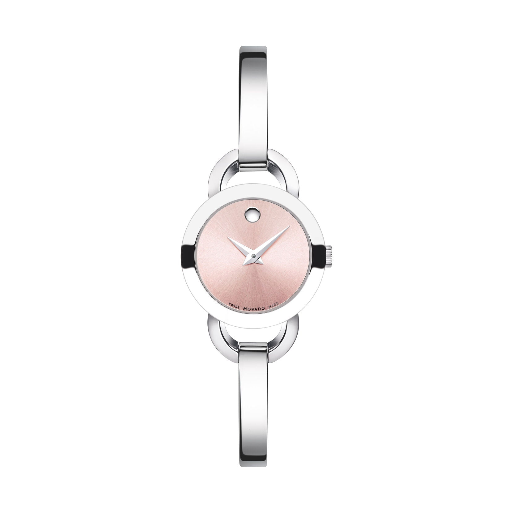 Movado Rondiro Quartz Pink Dial Ladies Watch 0606797