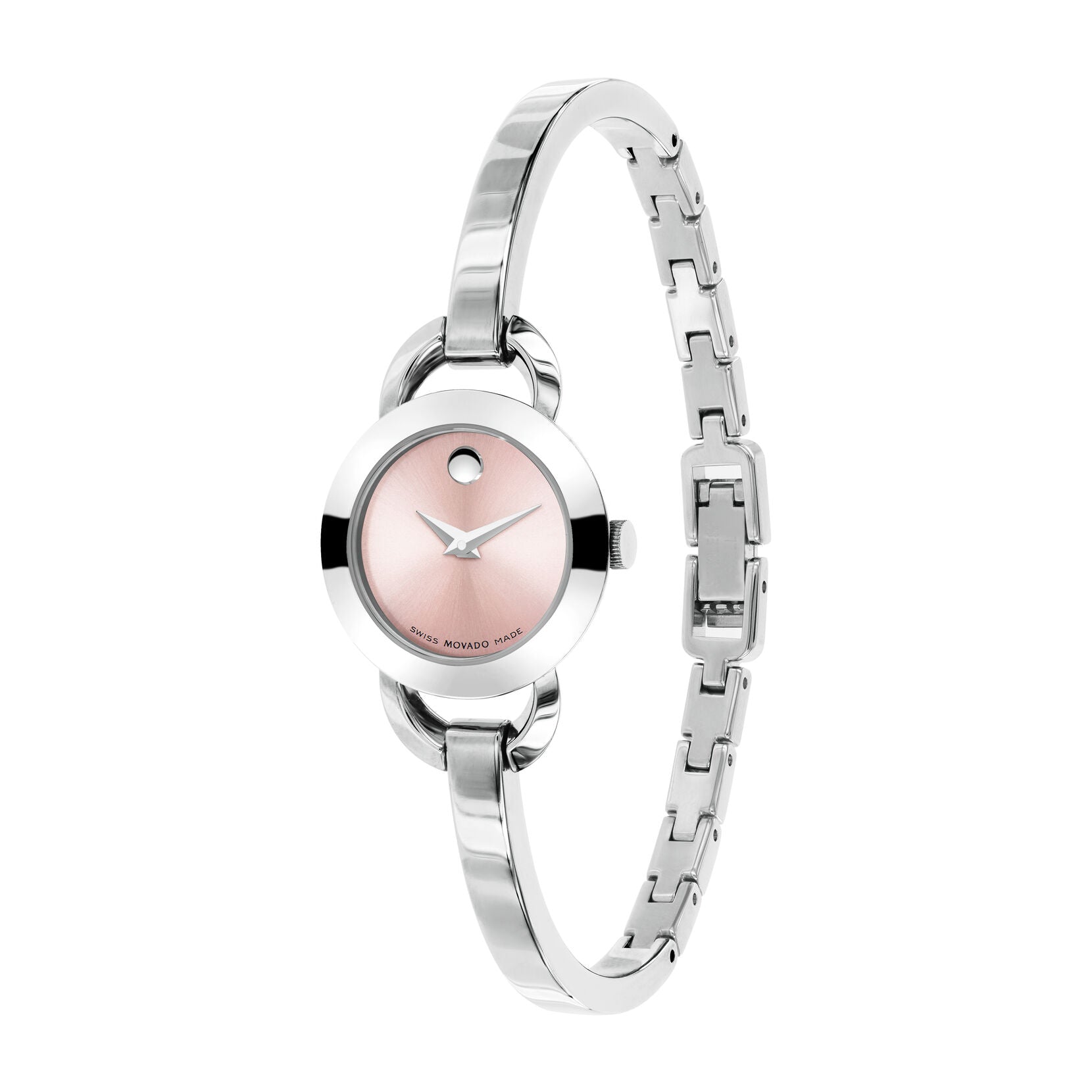 Movado Rondiro Quartz Pink Dial Ladies Watch 0606797 0606797