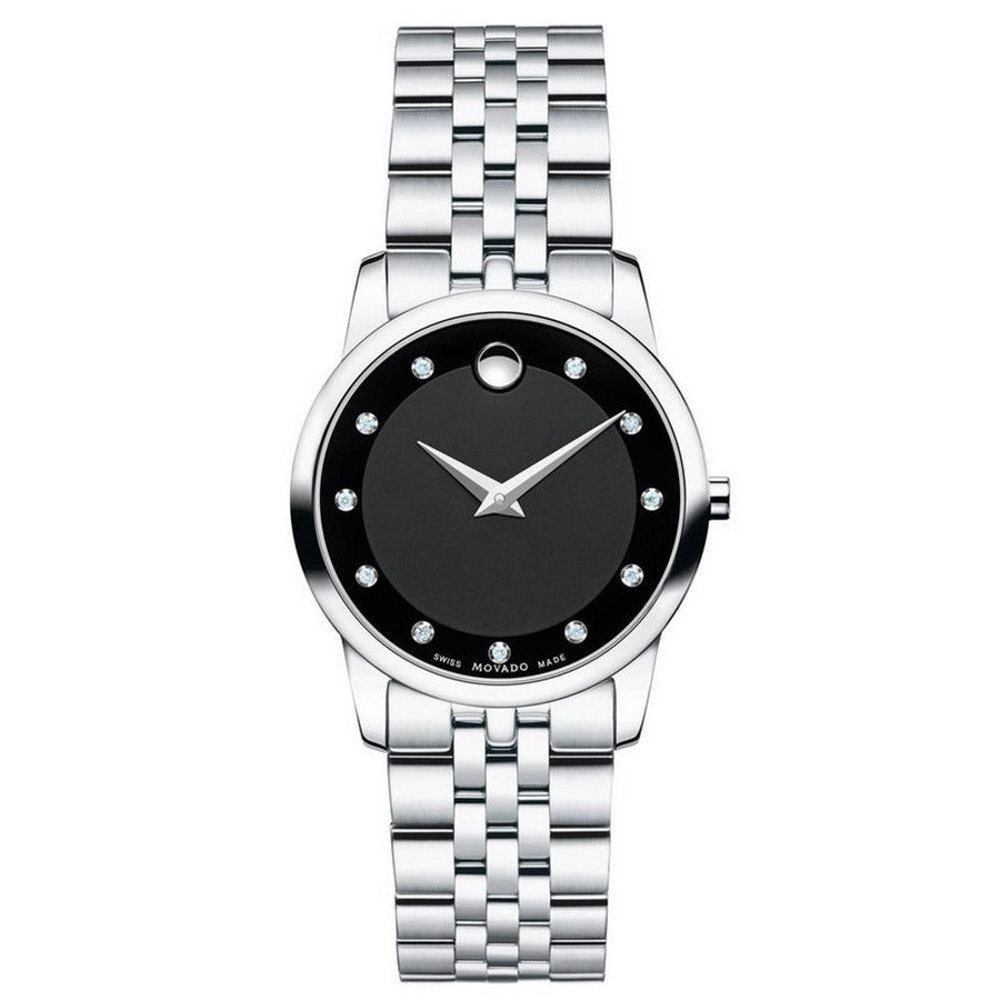 Movado Museum Quartz Black Dial Ladies Watch 0606858