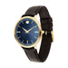 Movado Movado Ultra Slim Quartz Blue Sunray Dial Ladies Watch 0607092
