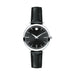 Movado Ultra Slim Quartz Black Dial Ladies Watch 0607094
