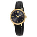 Movado Ultra Slim Quartz Black Dial Ladies Watch 0607095