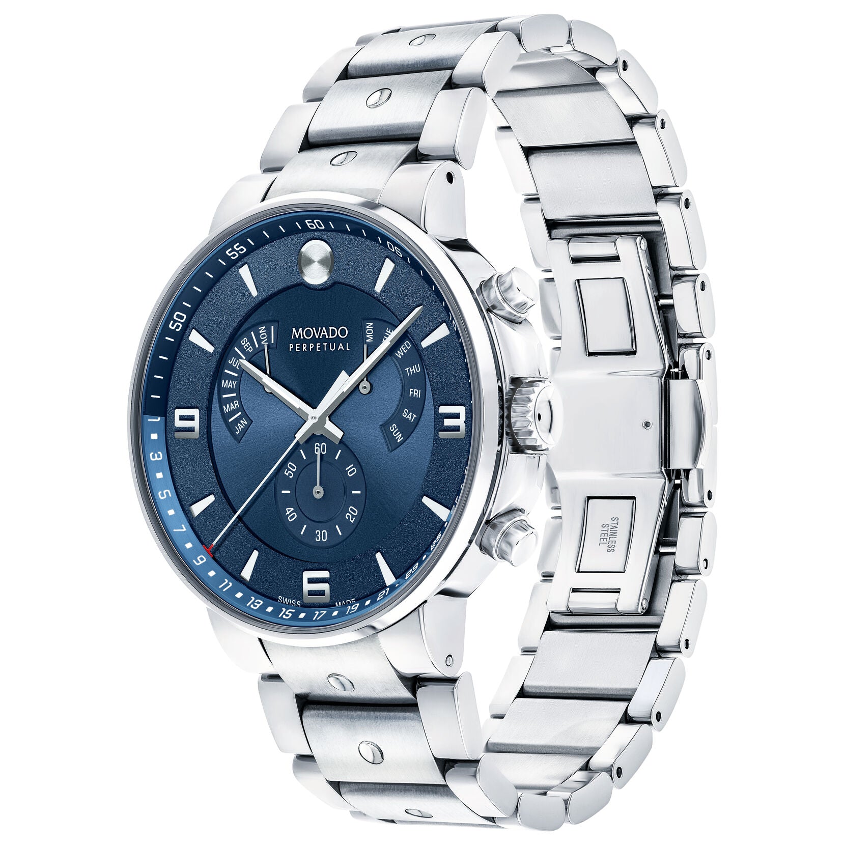 Movado Movado Se Pilot Quartz Blue Dial Men's Watch 0607129