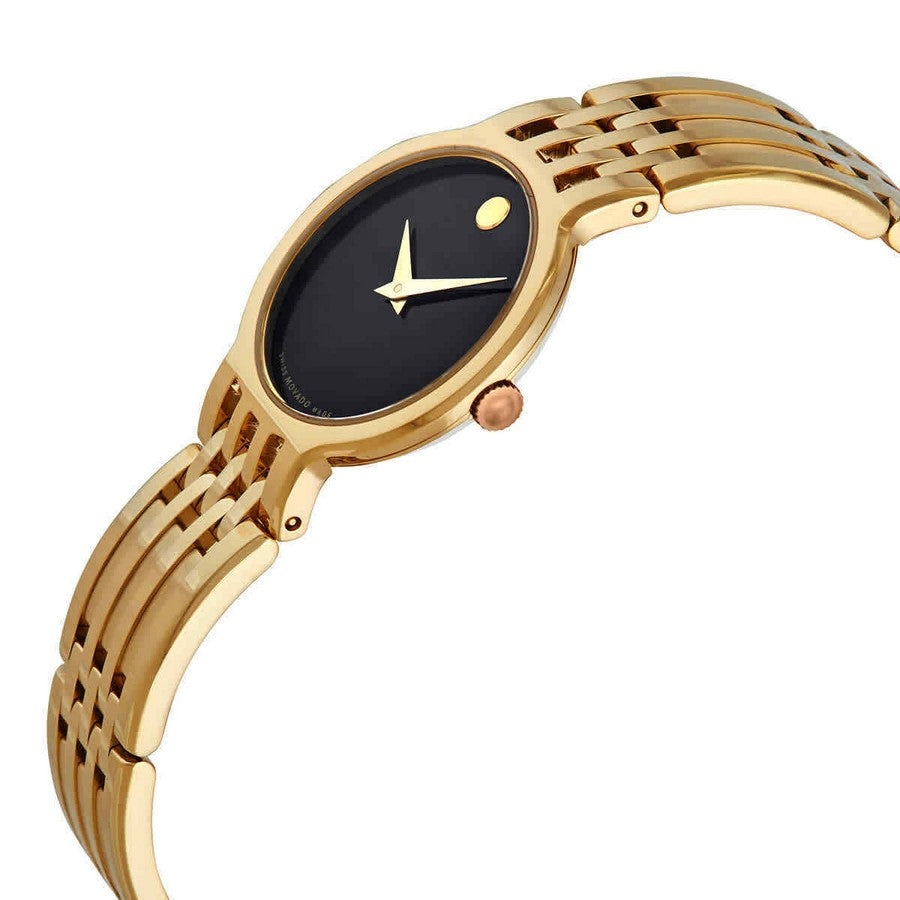 Movado Movado Esperanza Quartz Black Dial Ladies Watch 0607149