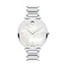 Movado Ultra Slim Quartz White Mother of Pearl Dial Ladies Watch 0607170