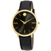 Movado Ultra Slim Quartz Black Dial Ladies Watch 0607182