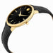 Movado Movado Ultra Slim Quartz Black Dial Ladies Watch 0607182