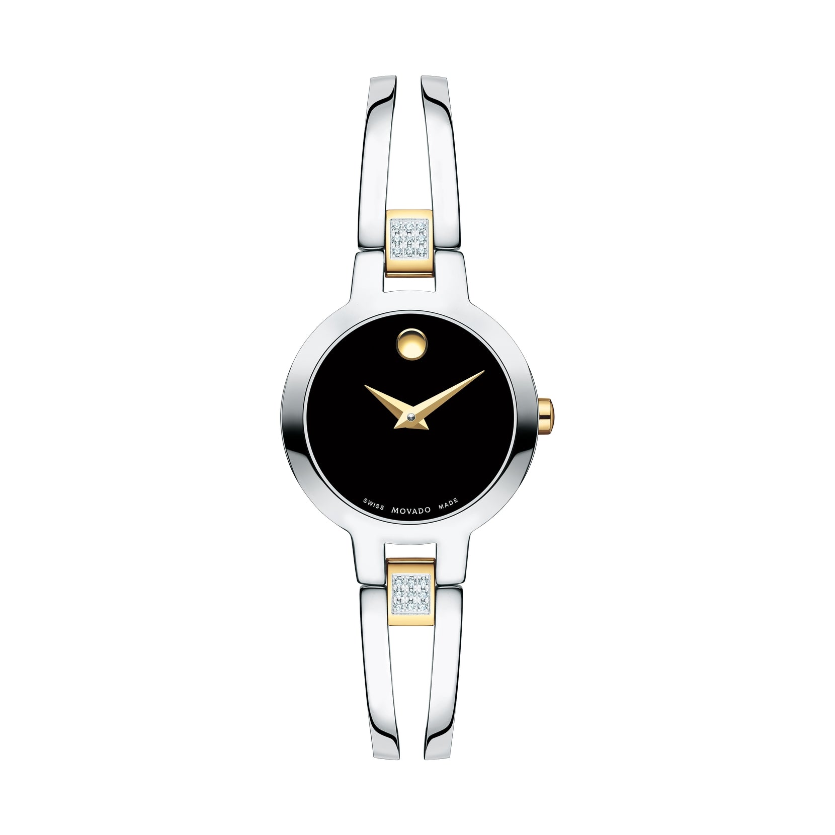 Movado Amorosa Quartz Black Dial Ladies Watch 0607185