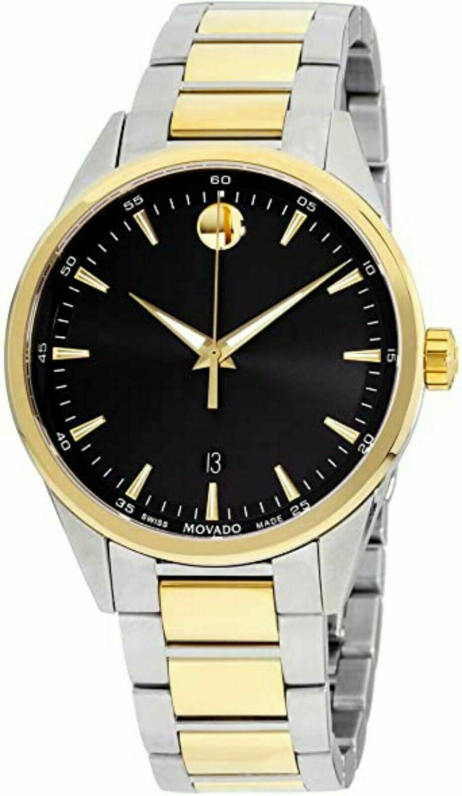 Movado Stratus Quartz Black Dial Men's Watch 0607245