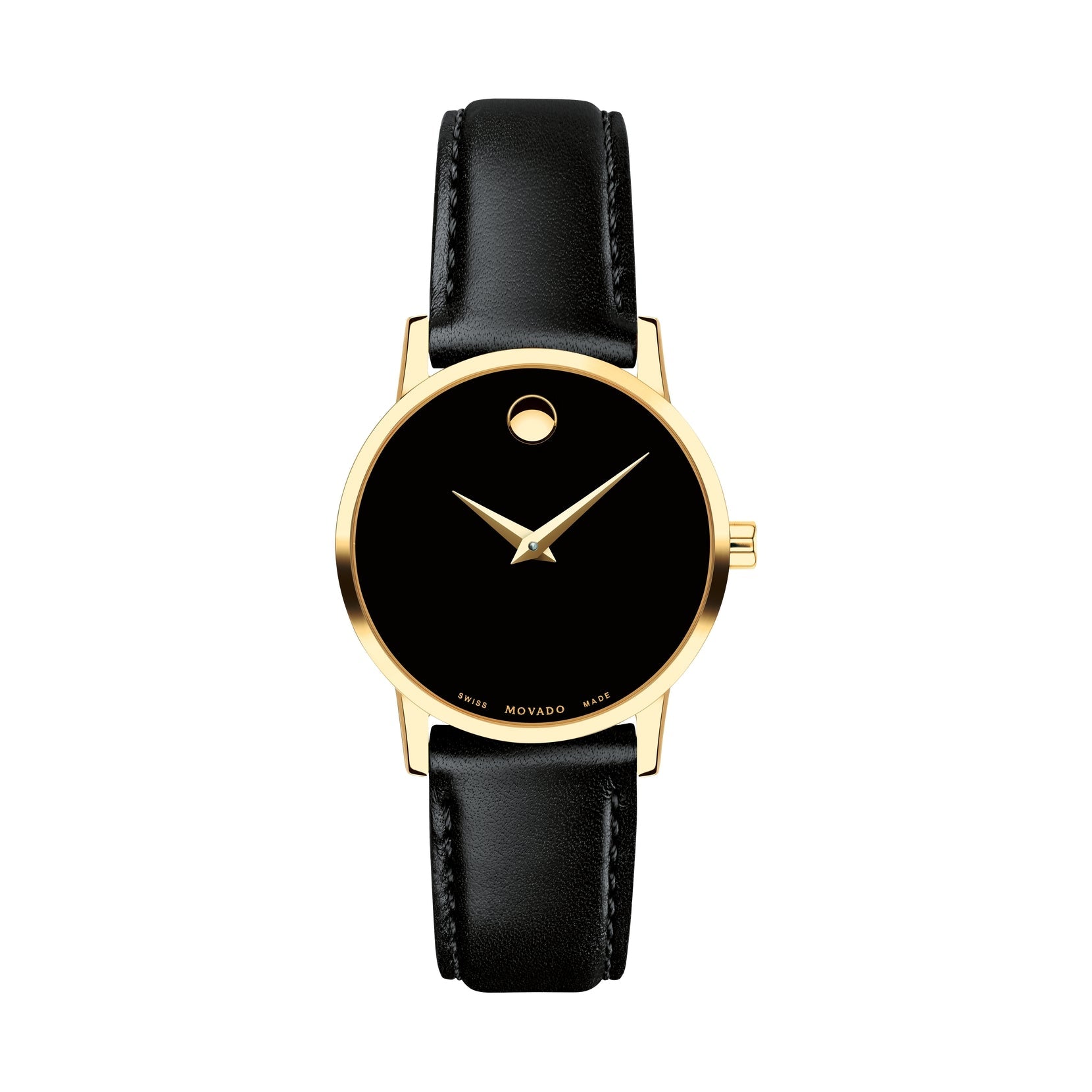 Movado Museum Classic Quartz Black Dial Ladies Watch 0607275