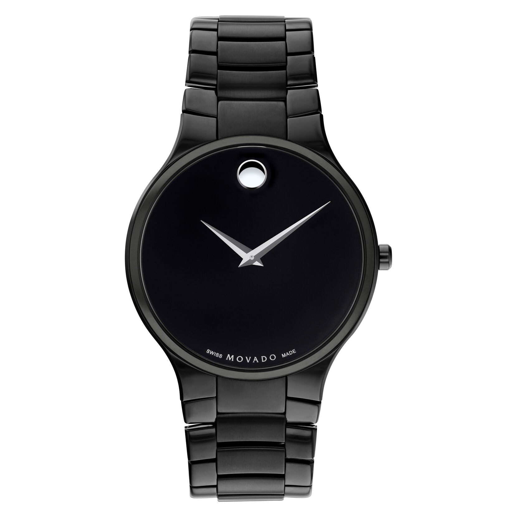 Movado Serio Quartz Black Dial Men's Watch 0607285