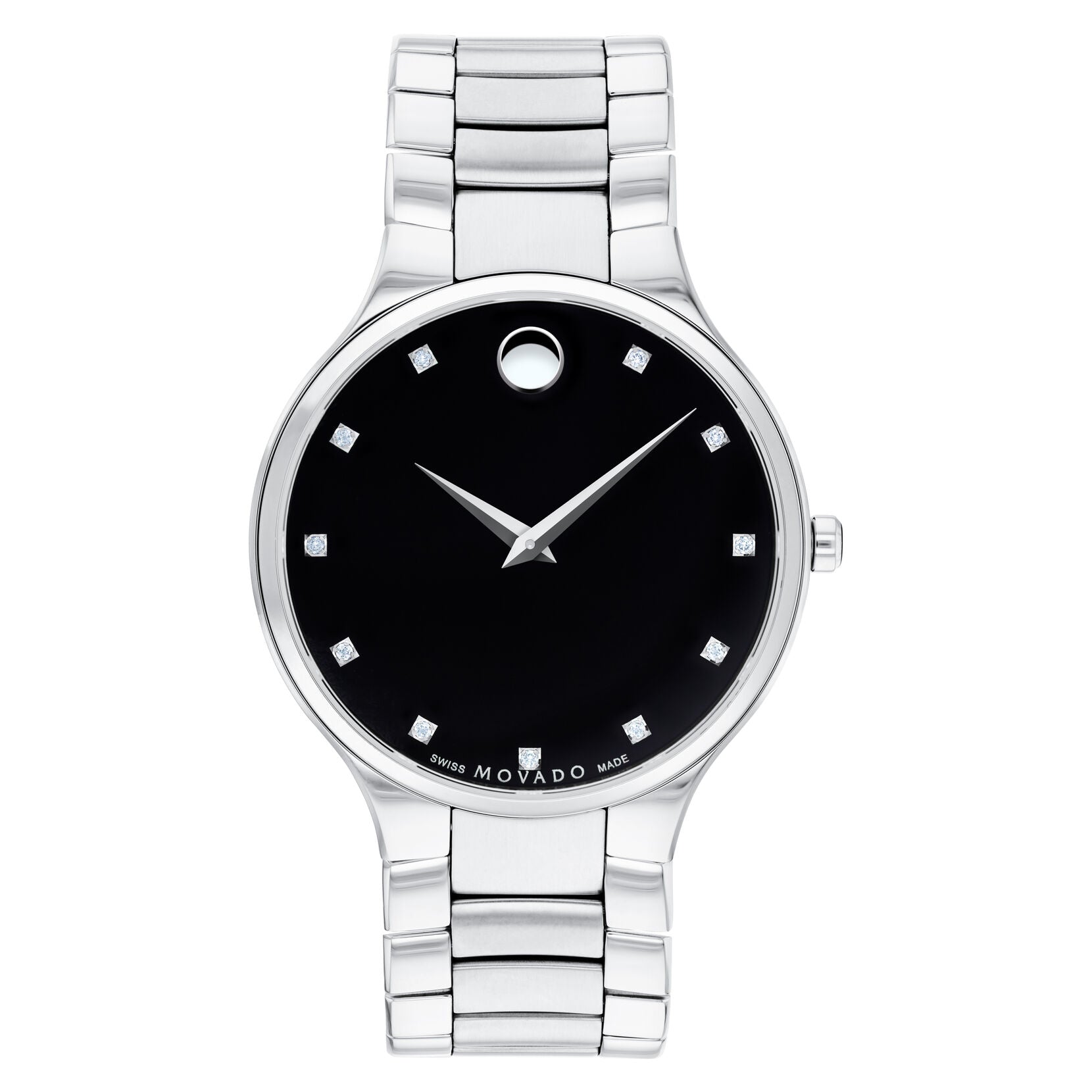 Movado Serio Quartz Black Dial Men's Watch 0607286