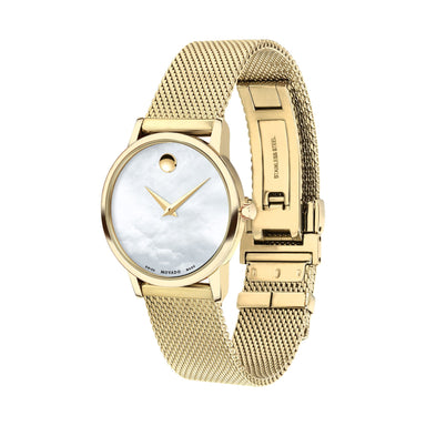 Movado Movado Museum Classic Quartz Mother of Pearl Dial Ladies Watch 0607351