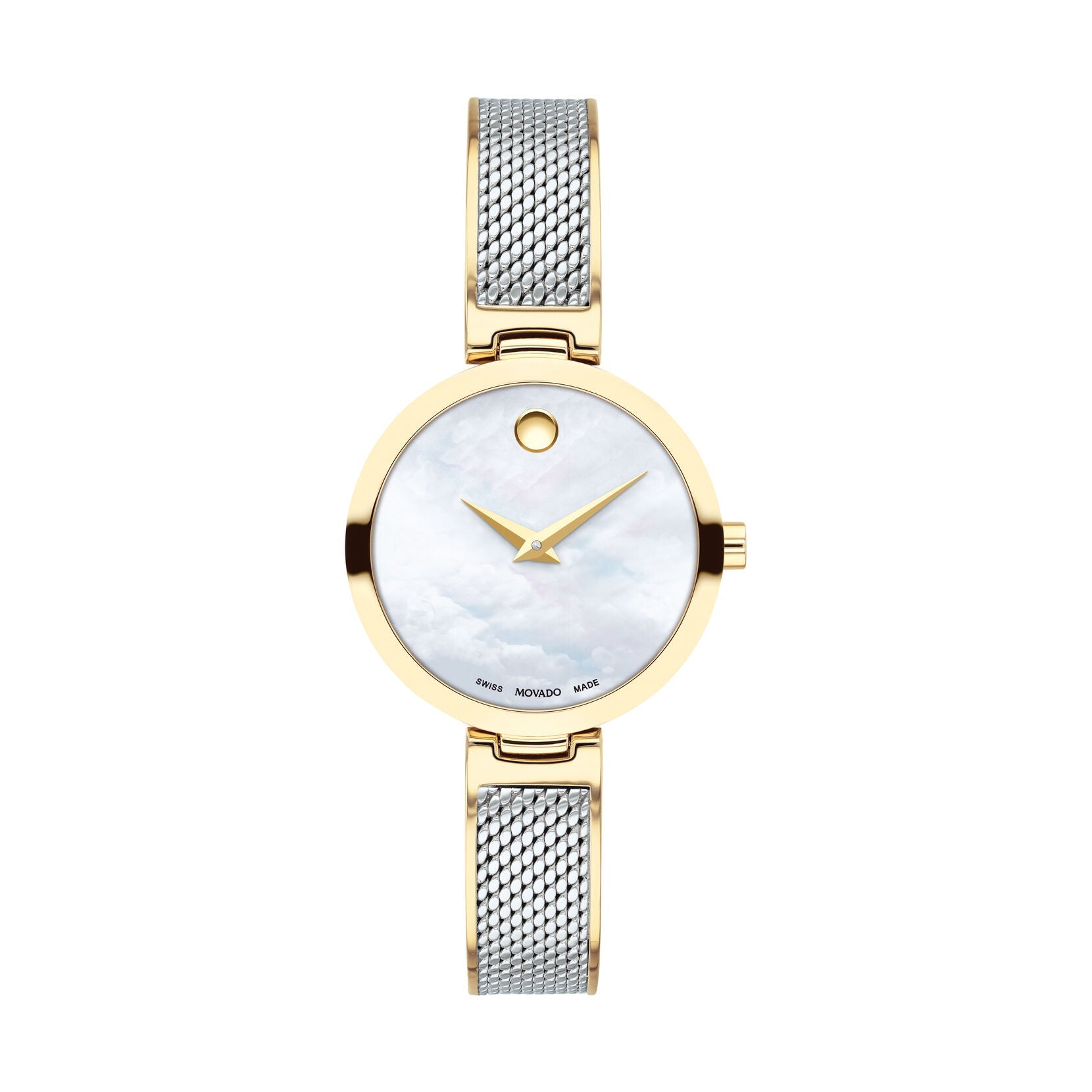 Movado Amika Quartz Mother of Pearl Dial Ladies Watch 0607362