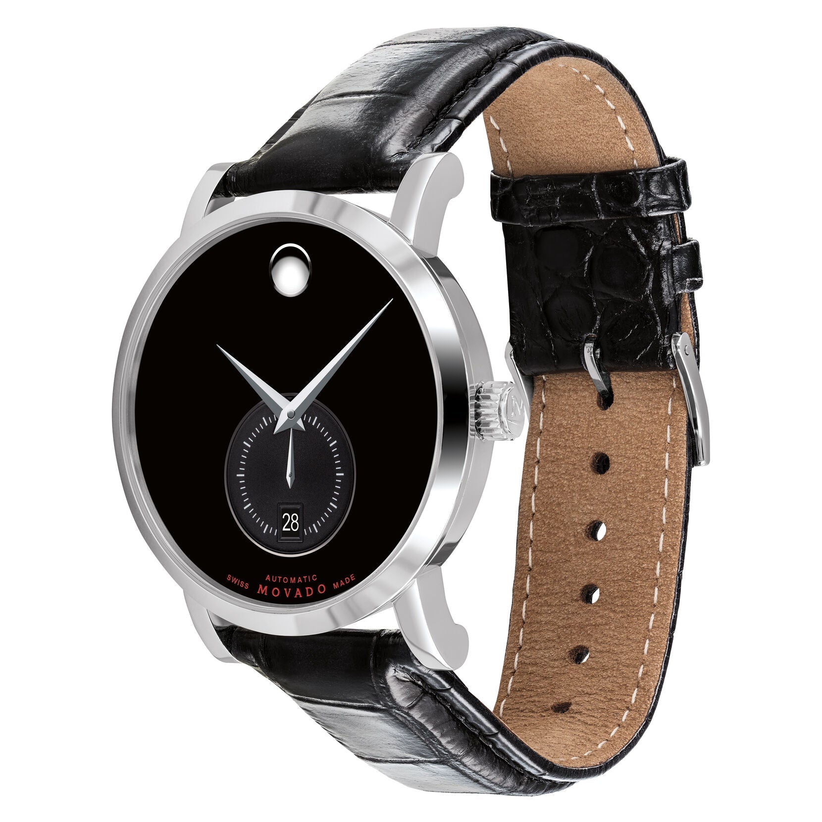 Movado Movado Red Label Automatic Black Dial Men's Watch 0607370