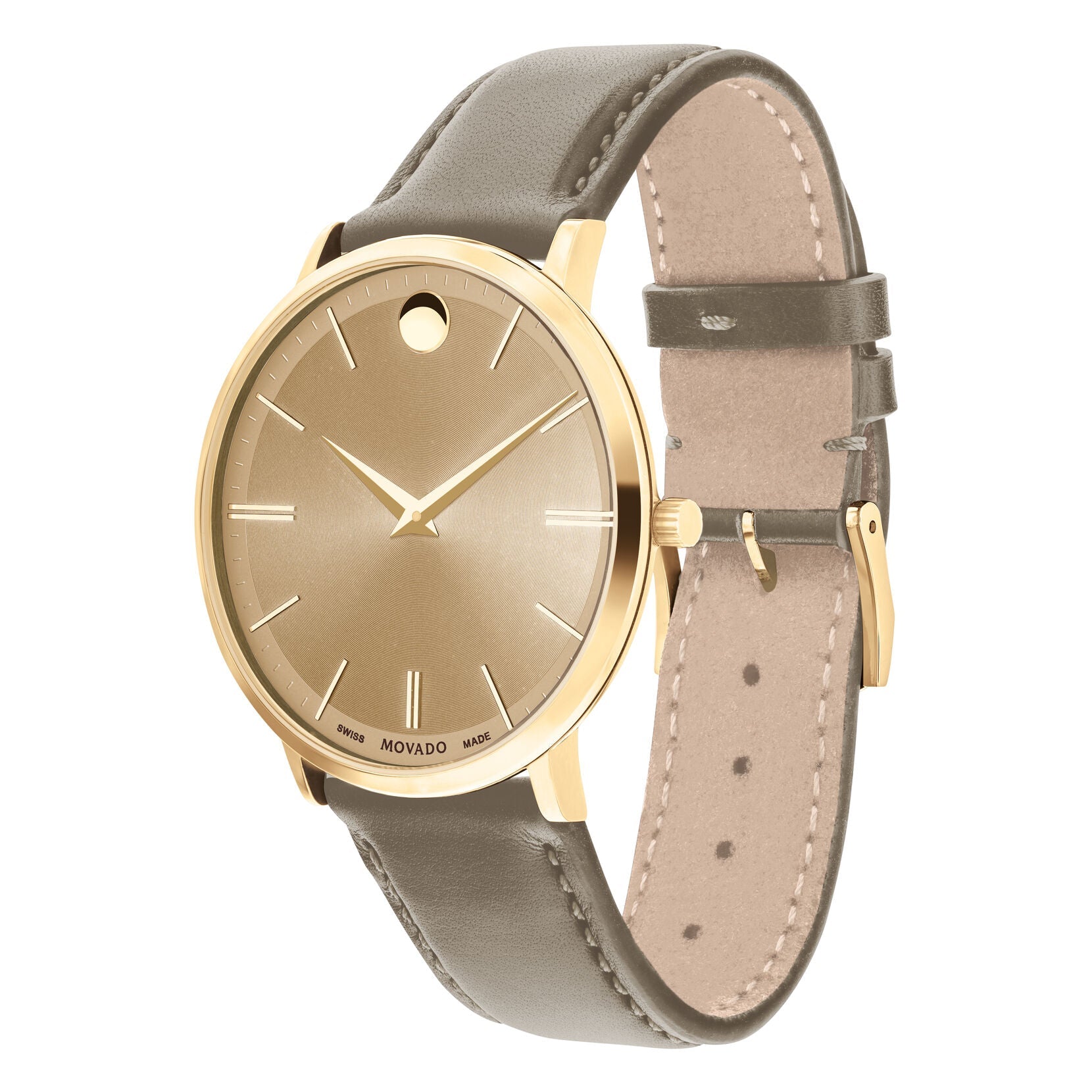 Movado Movado Ultra Slim Quartz Beige Dial Men's Watch 0607375