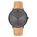 Movado Ultra Slim Quartz Grey Dial Men's Watch 0607378
