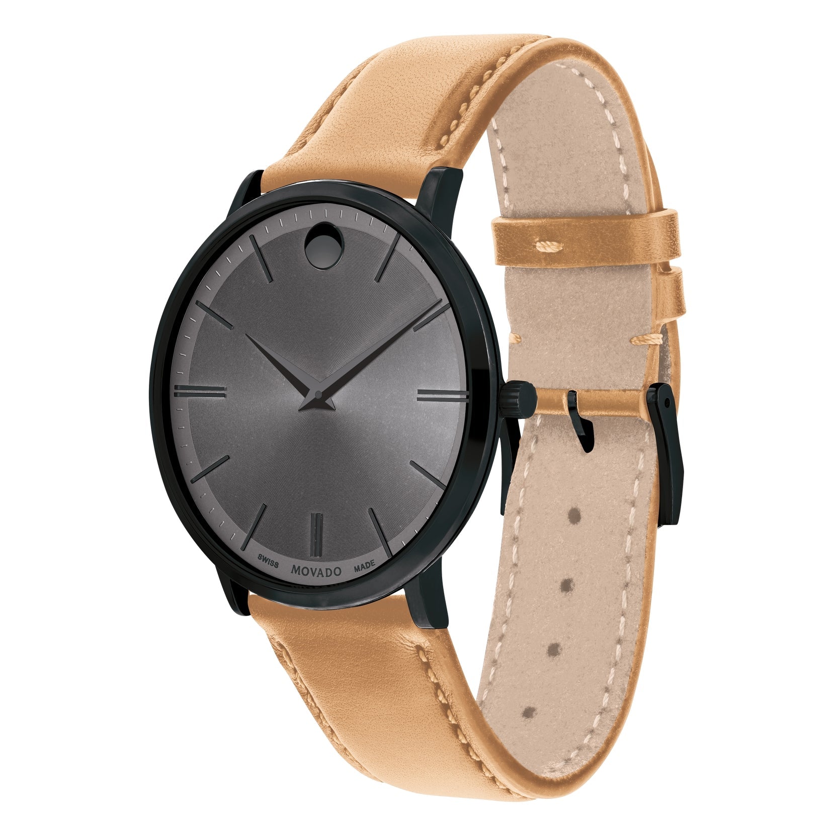 Movado Movado Ultra Slim Quartz Grey Dial Men's Watch 0607378