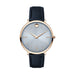 Movado Ultra Slim Quartz Pastel Blue Dial Ladies Watch 0607402