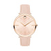 Movado Ultra Slim Quartz Pink Dial Ladies Watch 0607414