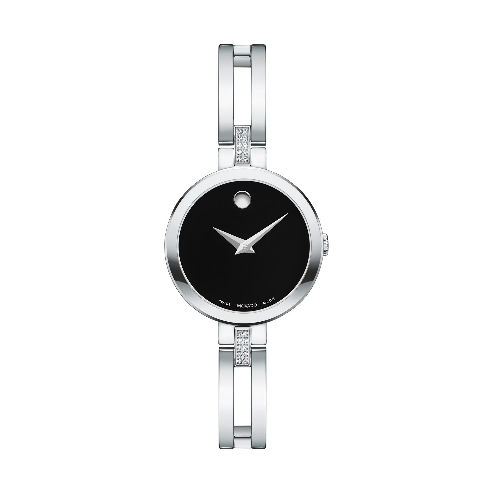 Movado Esperanza Quartz Black Dial Ladies Watch 0607471