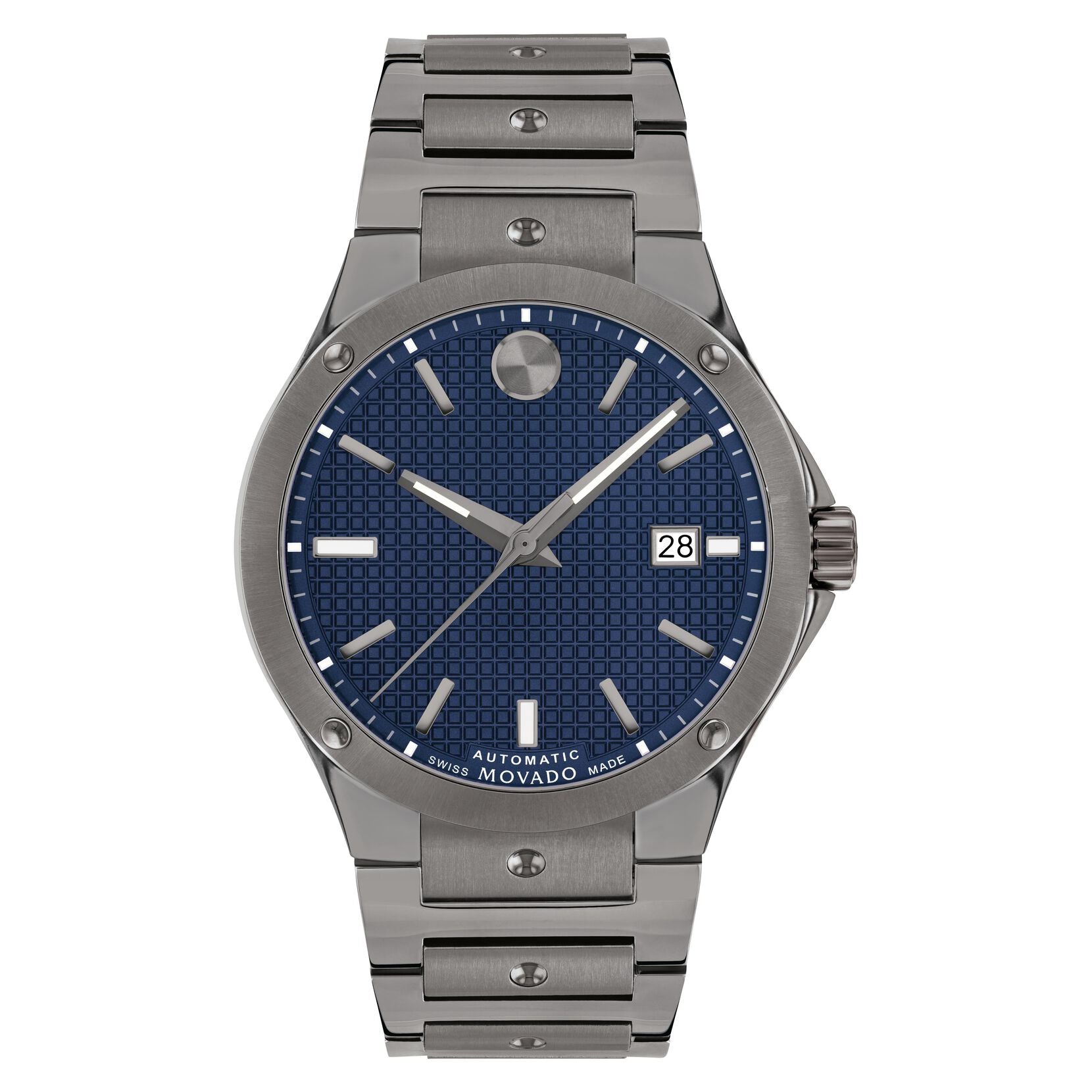 Movado SE Automatic Blue (Pavés de Paris) Dial Unisex Watch 0607553