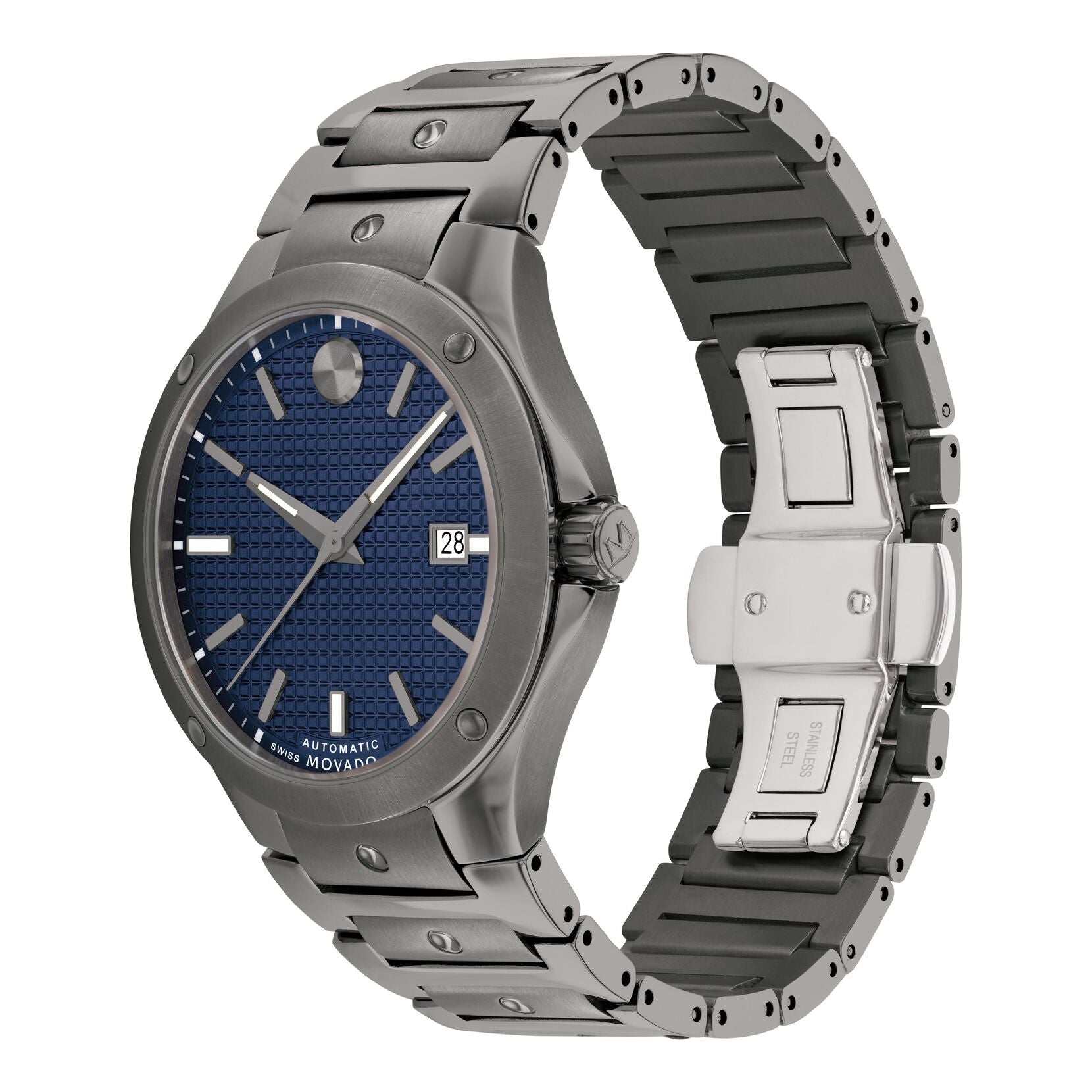 Movado Movado SE Automatic Blue (Pavés de Paris) Dial Unisex Watch 0607553