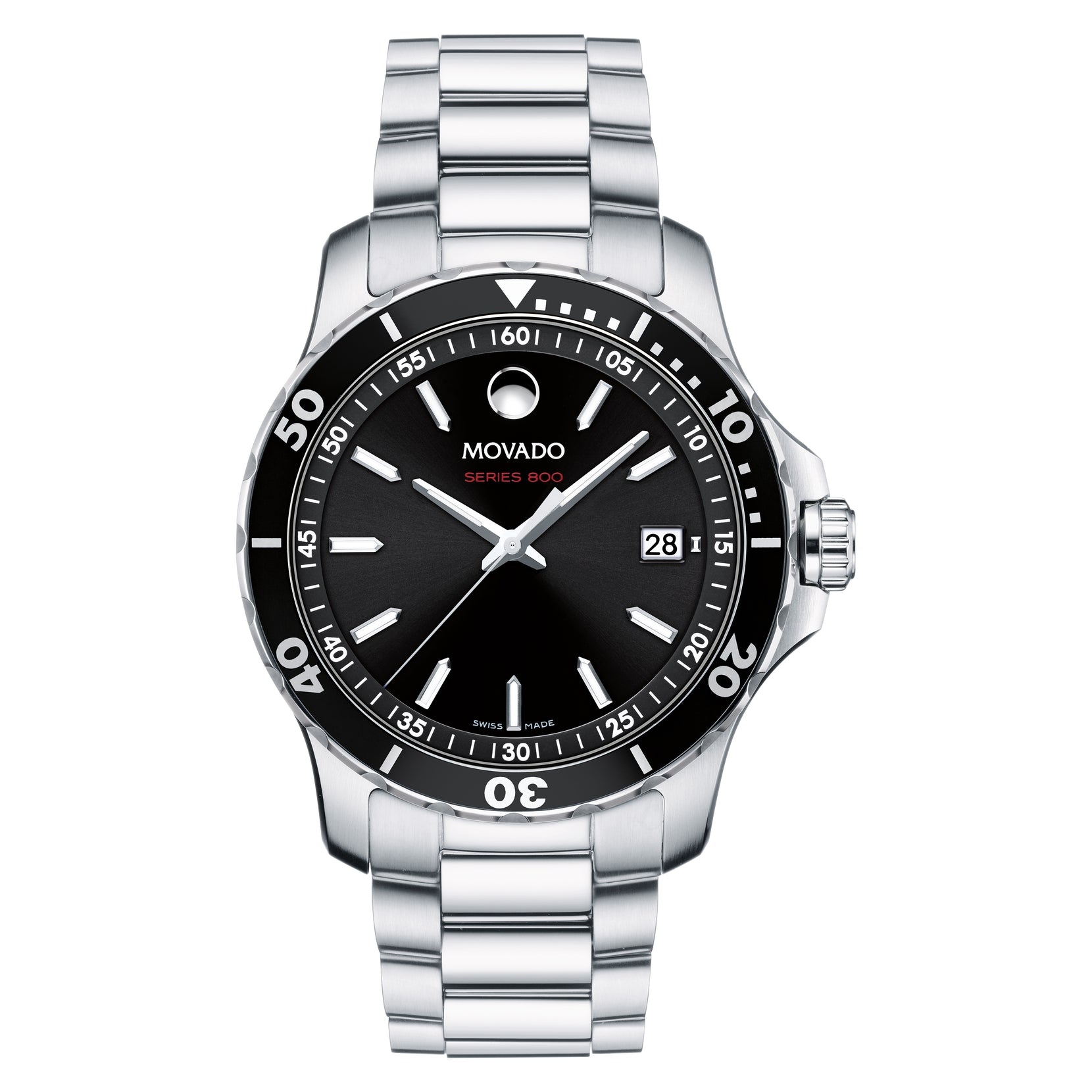 Movado Series 800 Quartz Black Dial Men's Watch 2600135