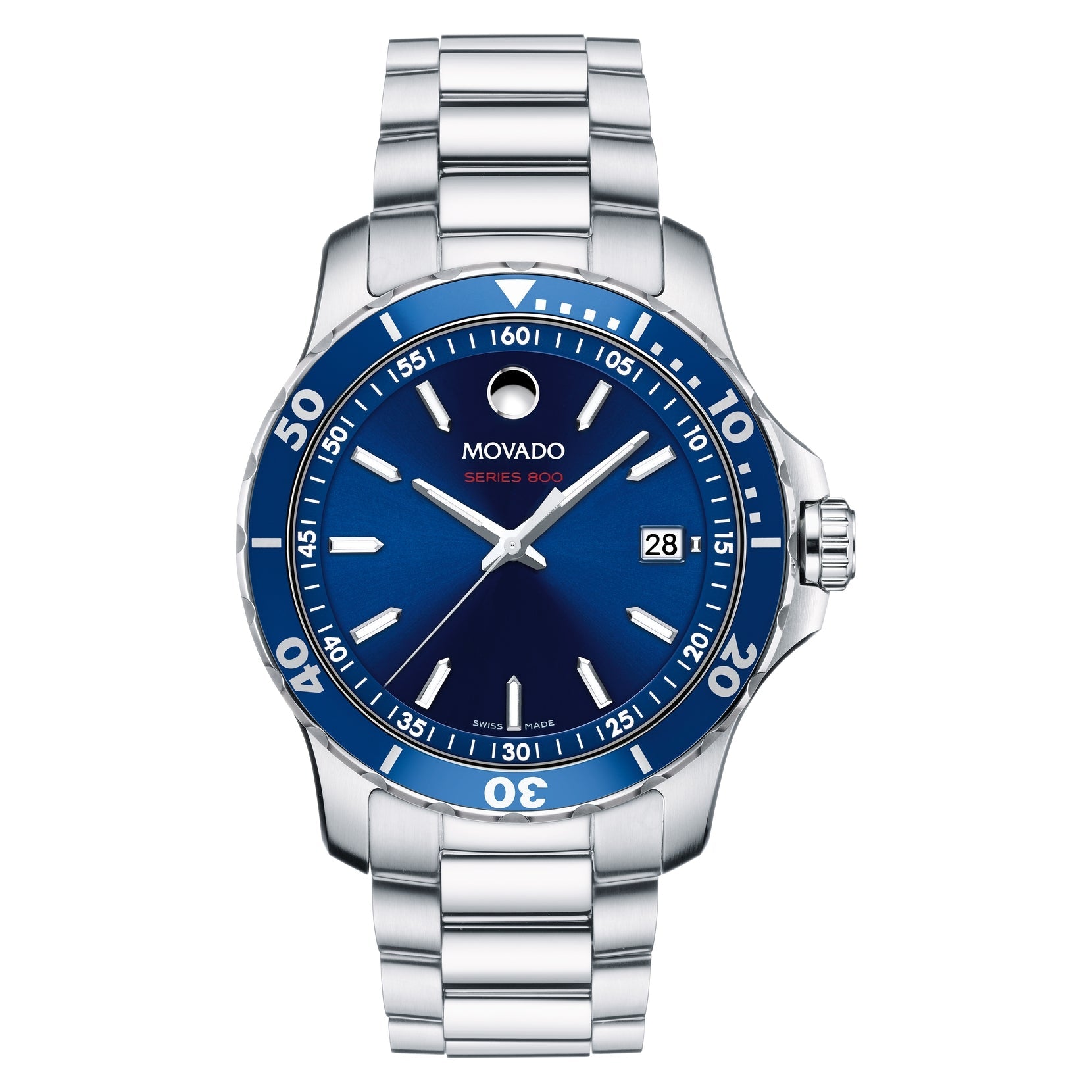 Movado Series 800 Quartz Blue Dial Men's Watch 2600137