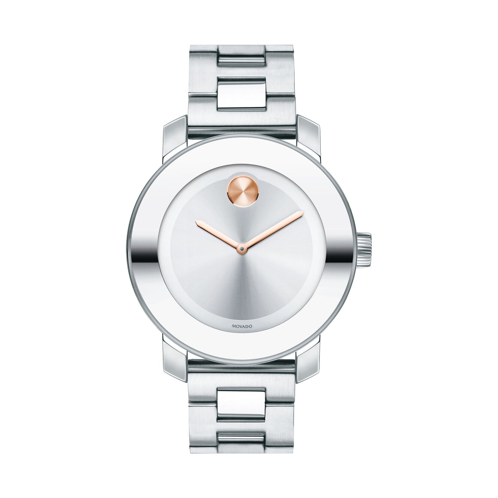 Movado Bold Quartz Silver Dial Unisex Watch 3600084
