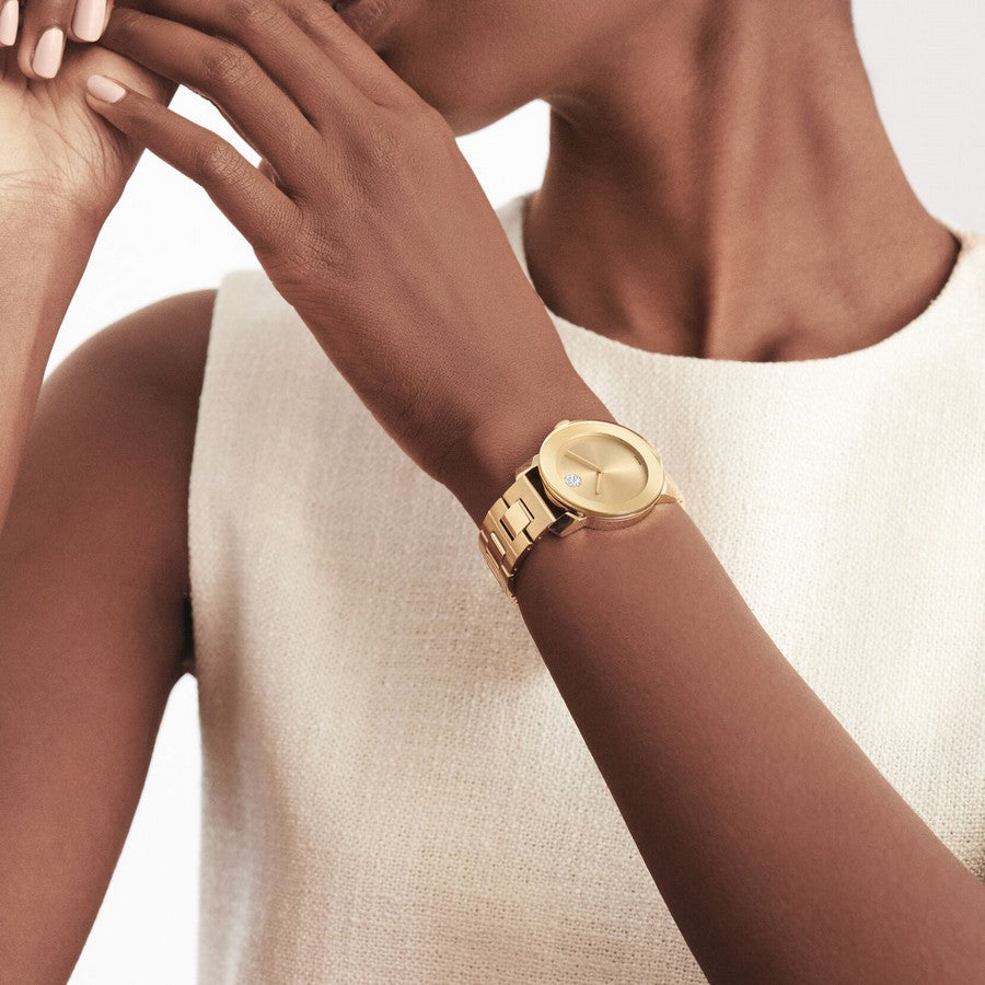Movado Movado Bold Quartz Gold Dial Ladies Watch 3600104